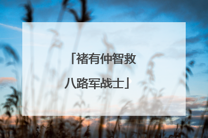 褚有仲智救八路军战士