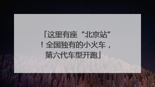 这里有座“北京站”！全国独有的小火车，第六代车型开跑
