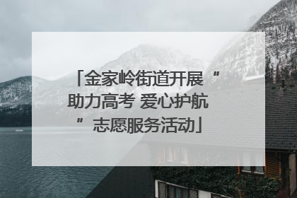 金家岭街道开展“助力高考 爱心护航”志愿服务活动