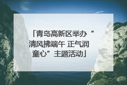 青岛高新区举办“清风拂端午 正气润童心”主题活动