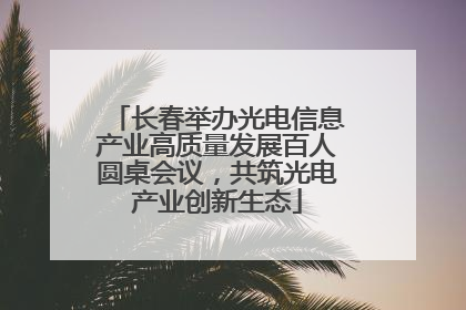 长春举办光电信息产业高质量发展百人圆桌会议，共筑光电产业创新生态