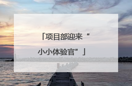 项目部迎来“小小体验官”