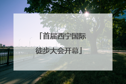 首届西宁国际徒步大会开幕
