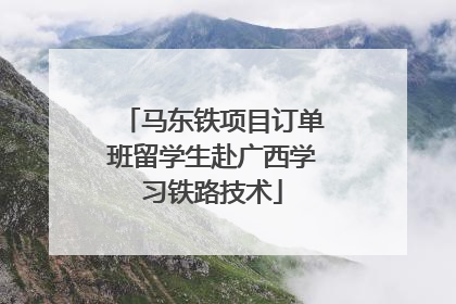 马东铁项目订单班留学生赴广西学习铁路技术