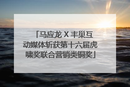 马应龙 X 丰巢互动媒体斩获第十六届虎啸奖联合营销类铜奖