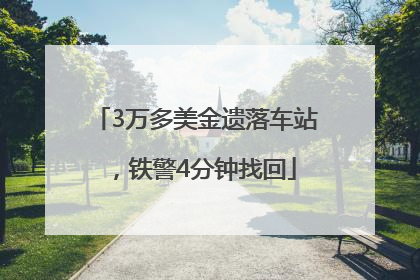 3万多美金遗落车站，铁警4分钟找回