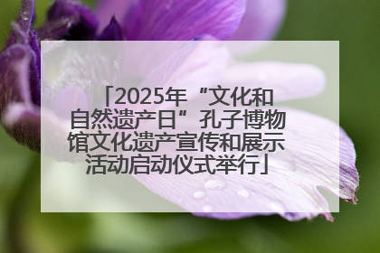 2025年“文化和自然遗产日”孔子博物馆文化遗产宣传和展示活动启动仪式举行
