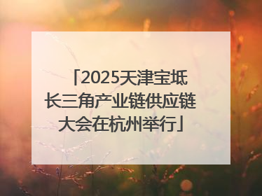 2025天津宝坻长三角产业链供应链大会在杭州举行