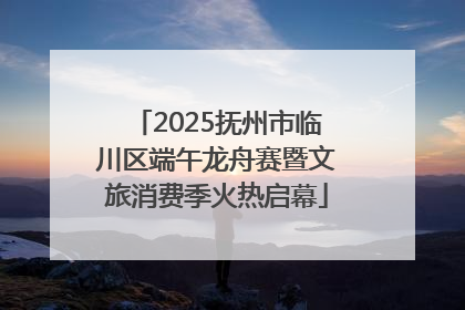 2025抚州市临川区端午龙舟赛暨文旅消费季火热启幕