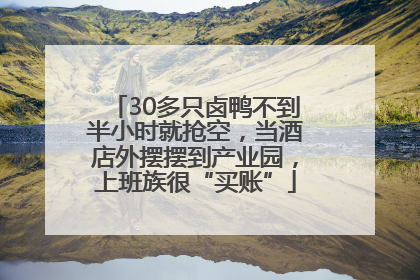 30多只卤鸭不到半小时就抢空，当酒店外摆摆到产业园，上班族很“买账”